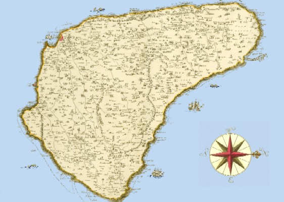 Map of Barbados